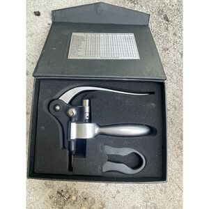 Leed's 1040-01 Wine Companion Lever Corkscrew Set with Foil Cutter and Case